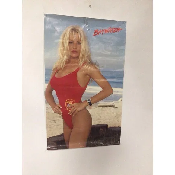 Vintage 1995 Poster Locker Room Sexy Pamela Anderson Baywatch C.J. Parker Canada - Picture 6 of 6
